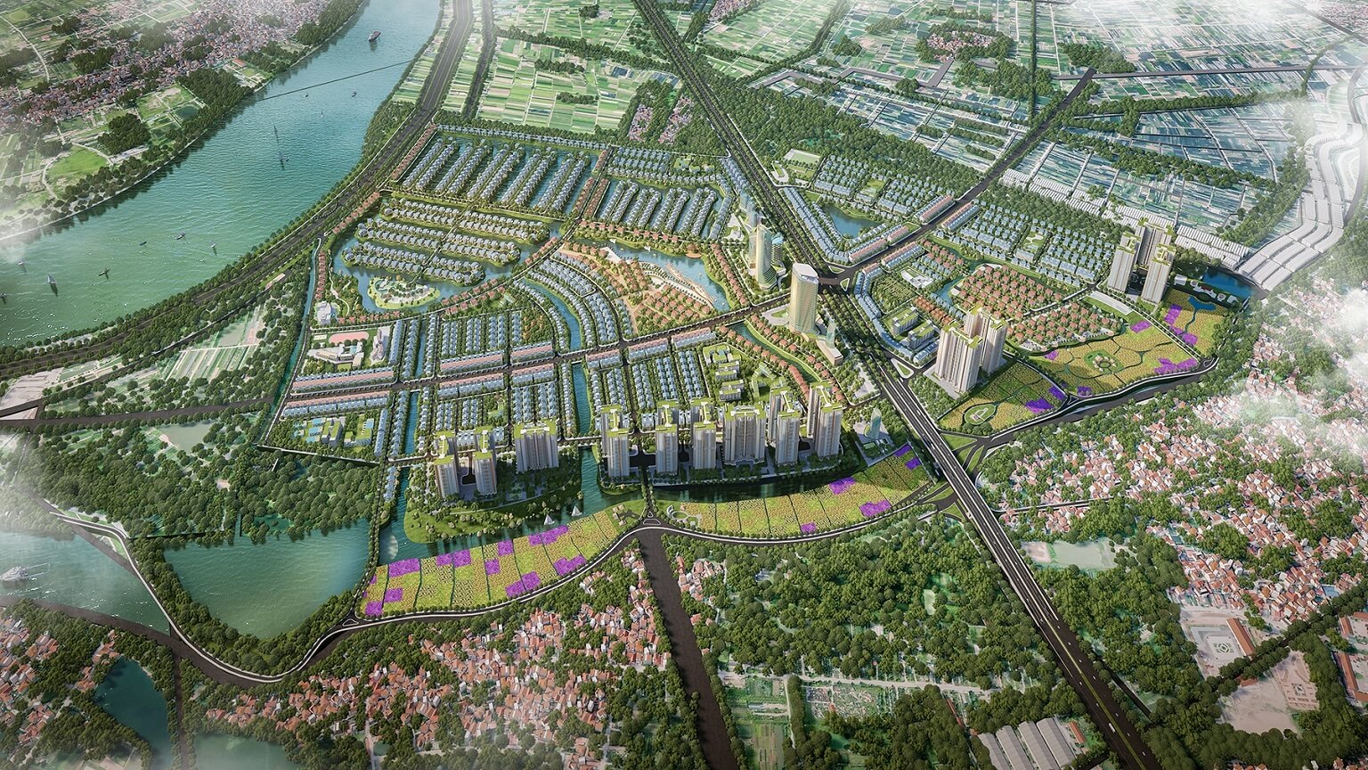 Quy hoạch các phân khu tại Alluvia City Hưng Yên